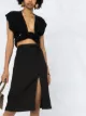Jacquemus high-waisted linen midi skirt