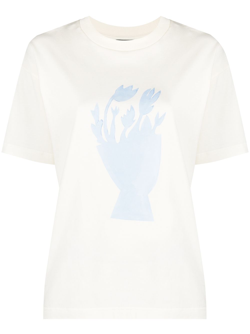 фото Jacquemus футболка с короткими рукавами и графичным принтом