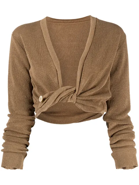 jacquemus twisted cardigan