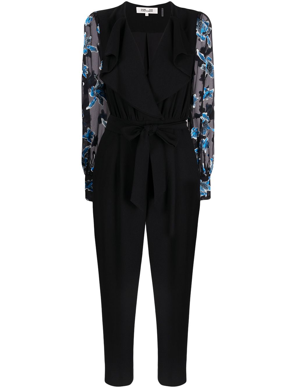 фото Dvf diane von furstenberg janice floral-print straight-leg jumpsuit