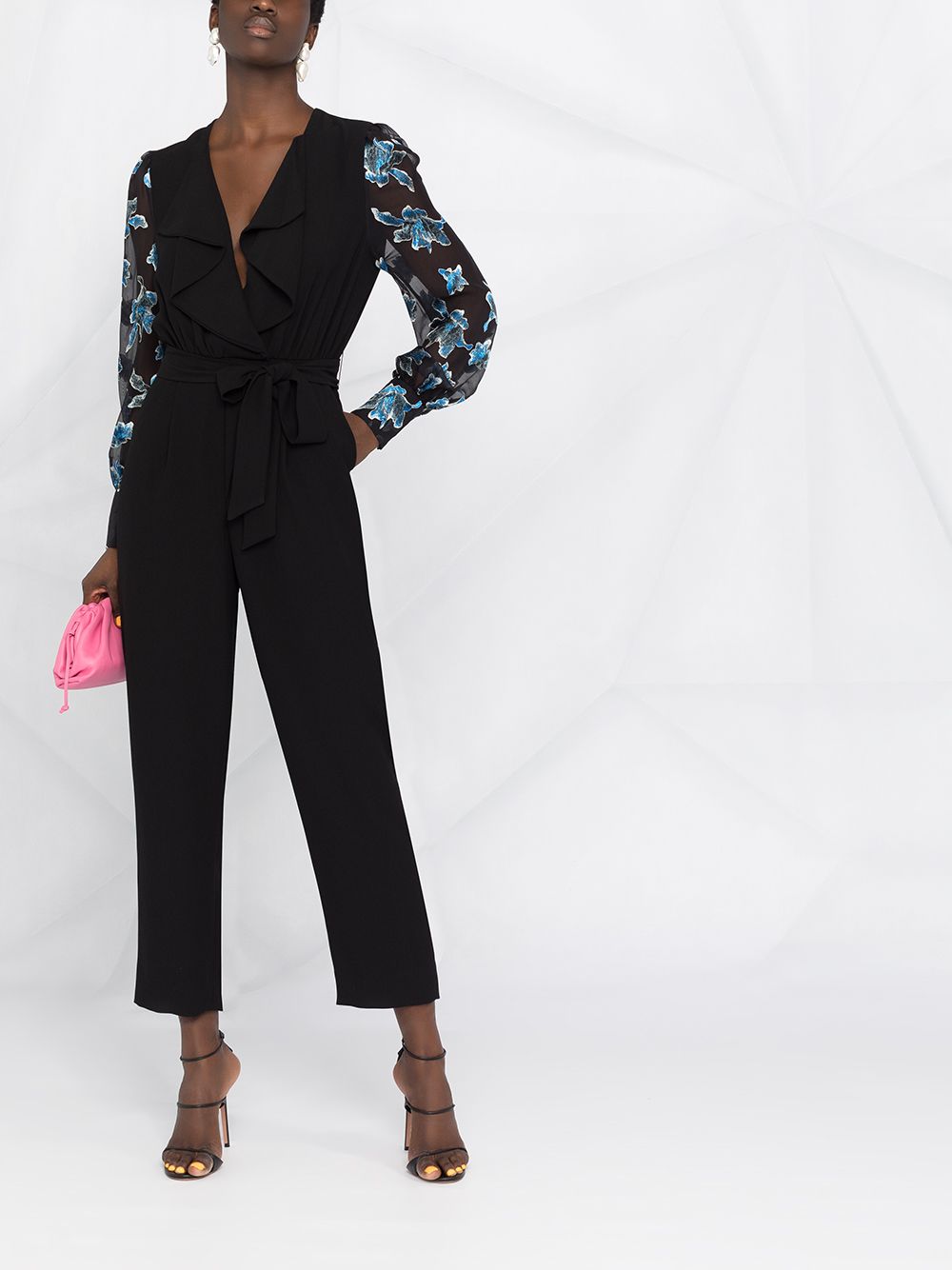 фото Dvf diane von furstenberg janice floral-print straight-leg jumpsuit