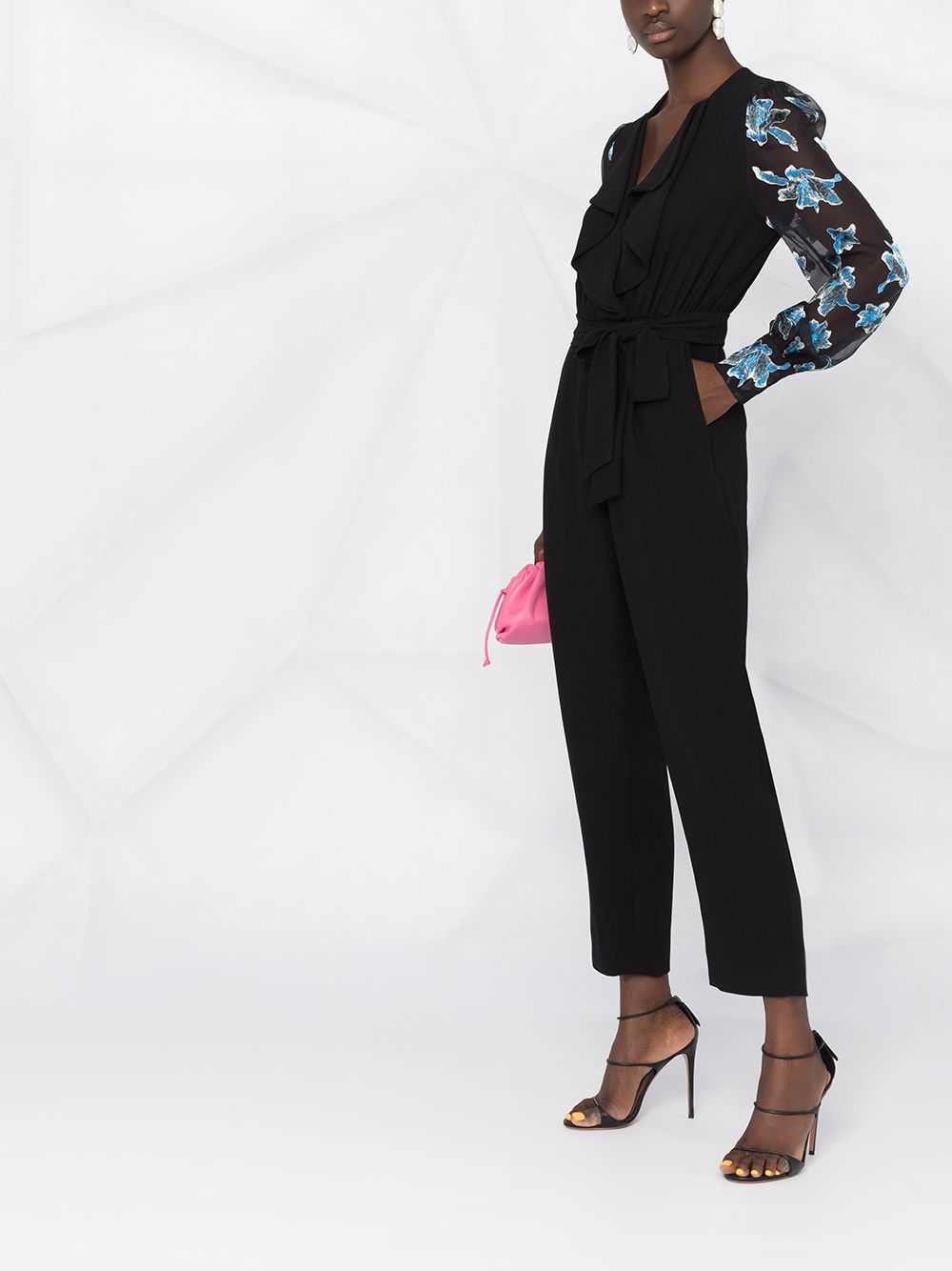 фото Dvf diane von furstenberg janice floral-print straight-leg jumpsuit