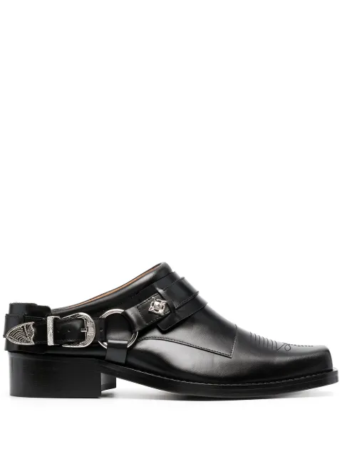 Toga Virilis buckled leather slip-on boots