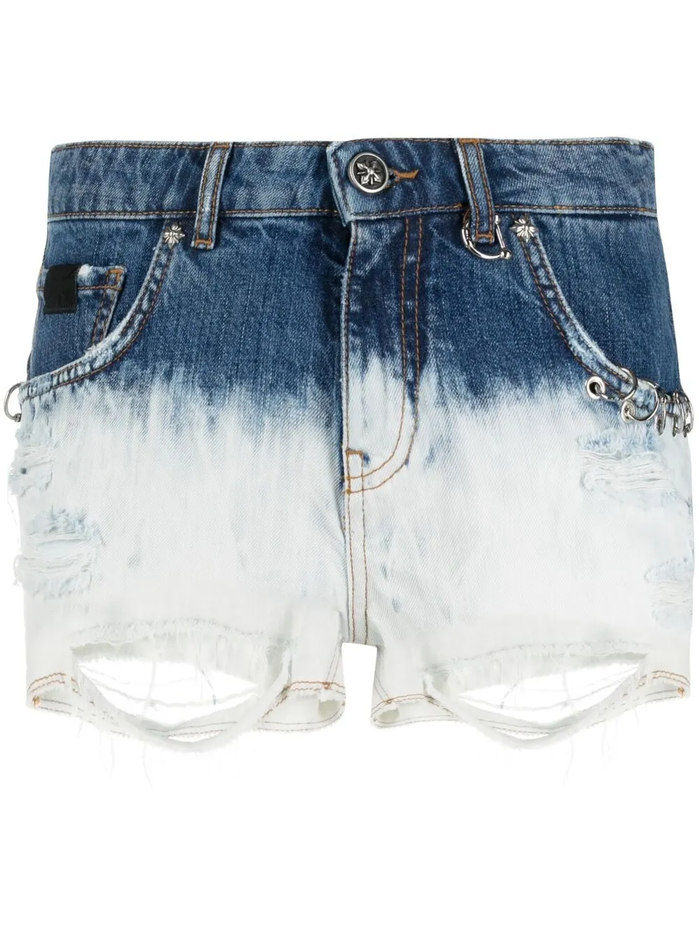 

John Richmond shorts de mezclilla Herbert - Azul