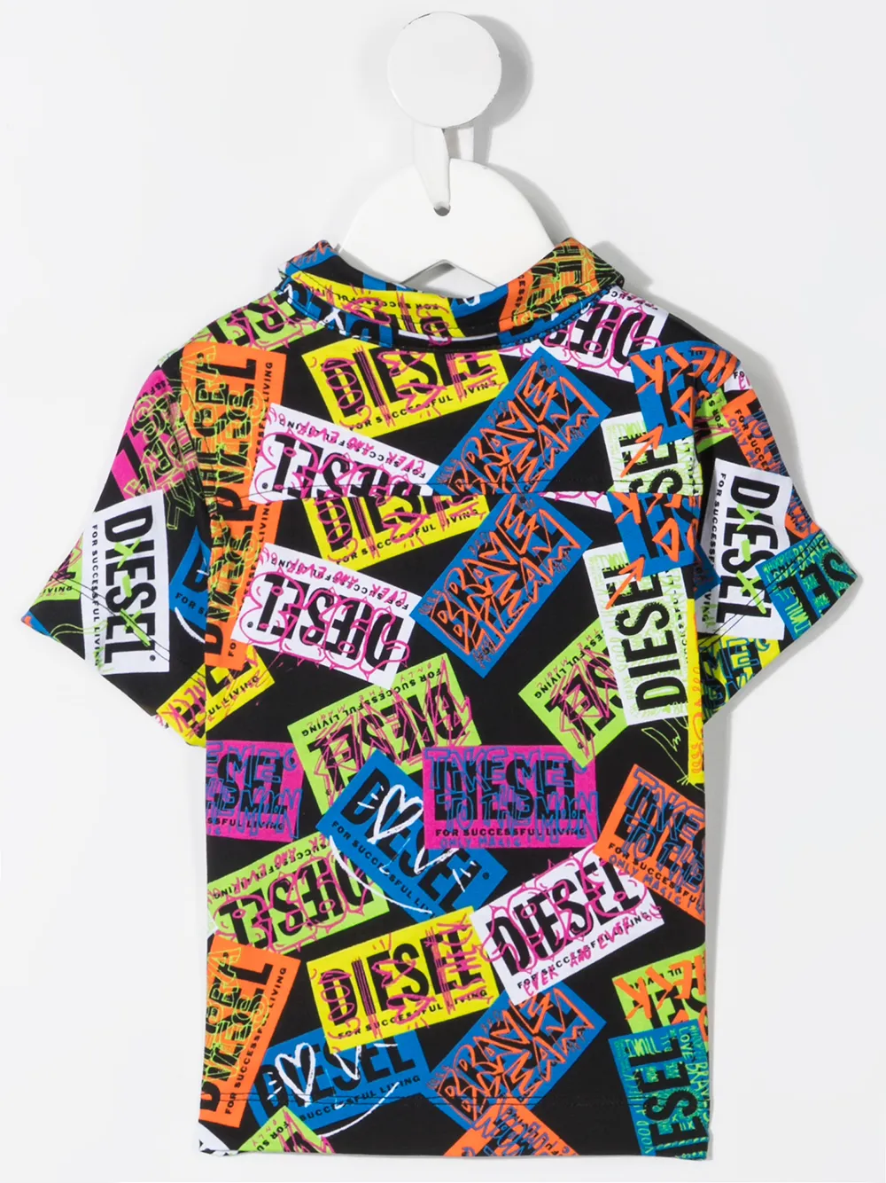 фото Diesel kids рубашка с короткими рукавами и логотипом