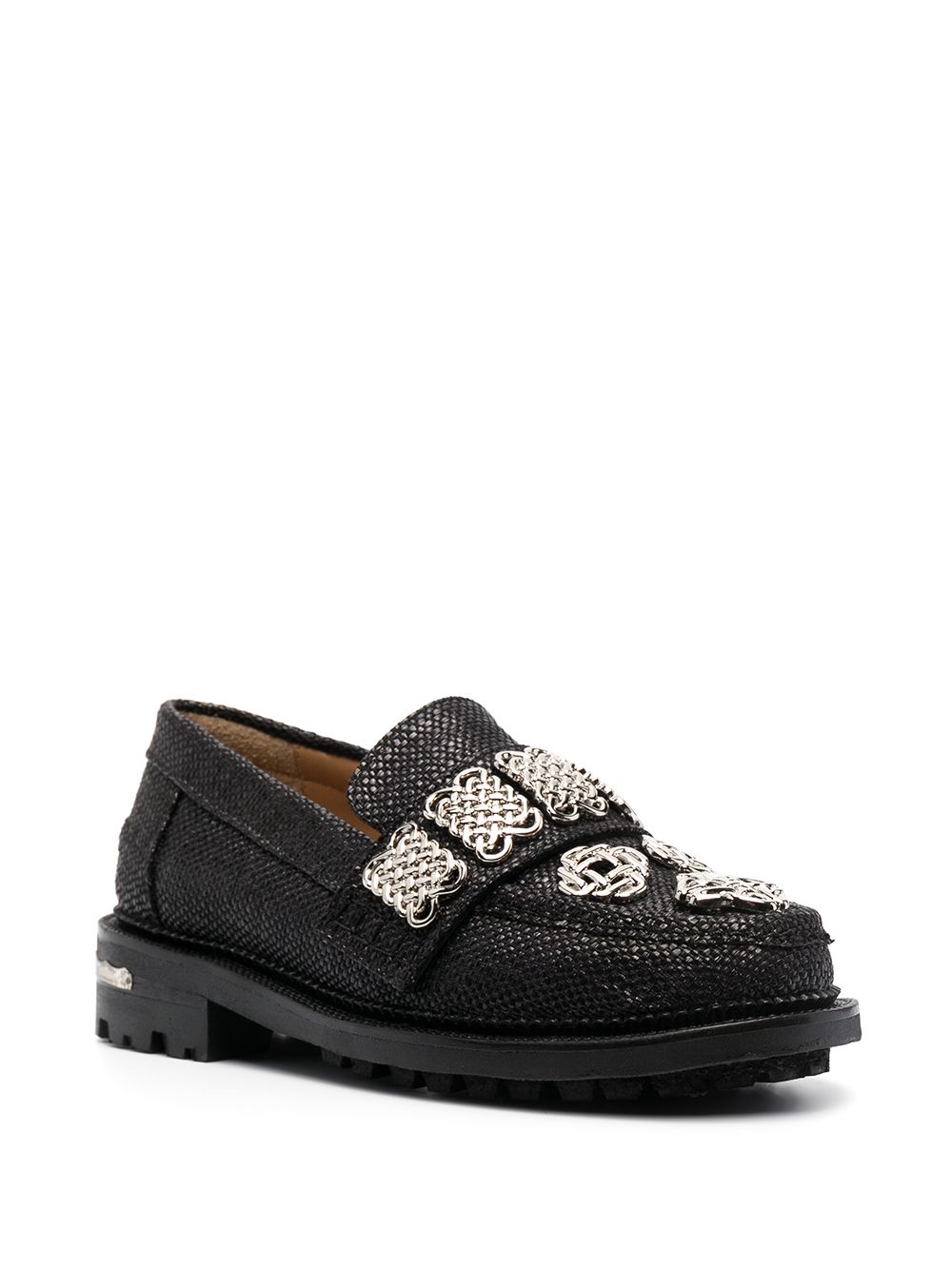 фото Toga pulla woven chunky sole loafers