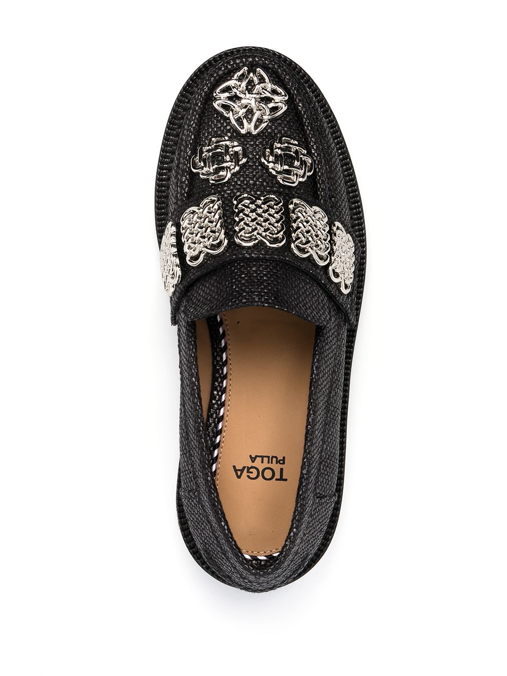 фото Toga pulla woven chunky sole loafers