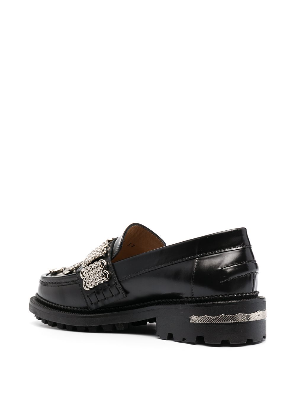 фото Toga pulla chain appliqué chunky-sole loafers