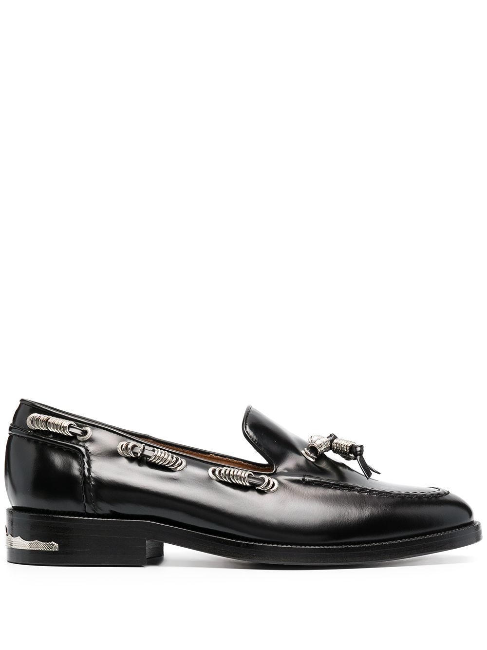 фото Toga virilis eyelet-embellished leather loafers