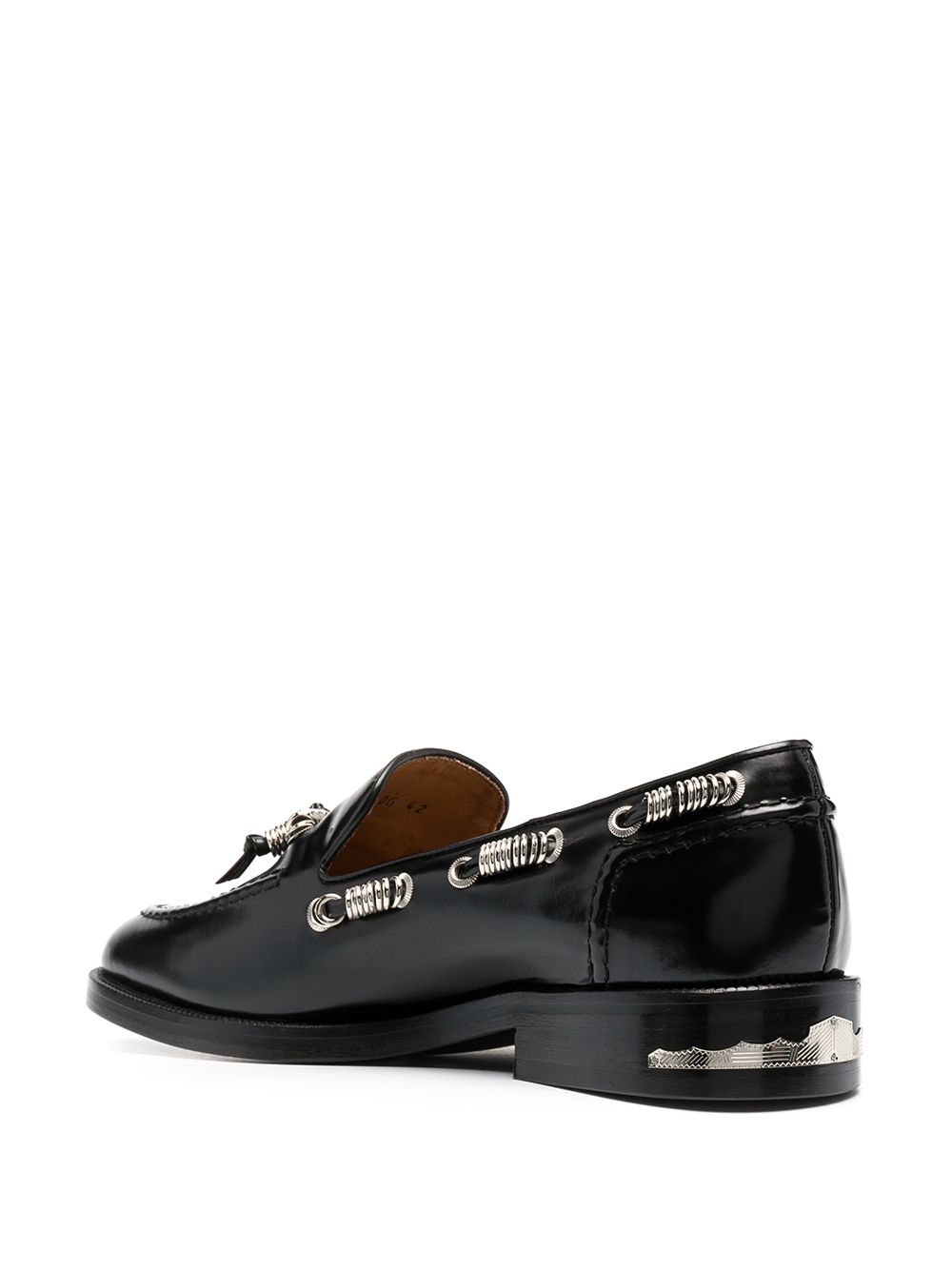 фото Toga virilis eyelet-embellished leather loafers