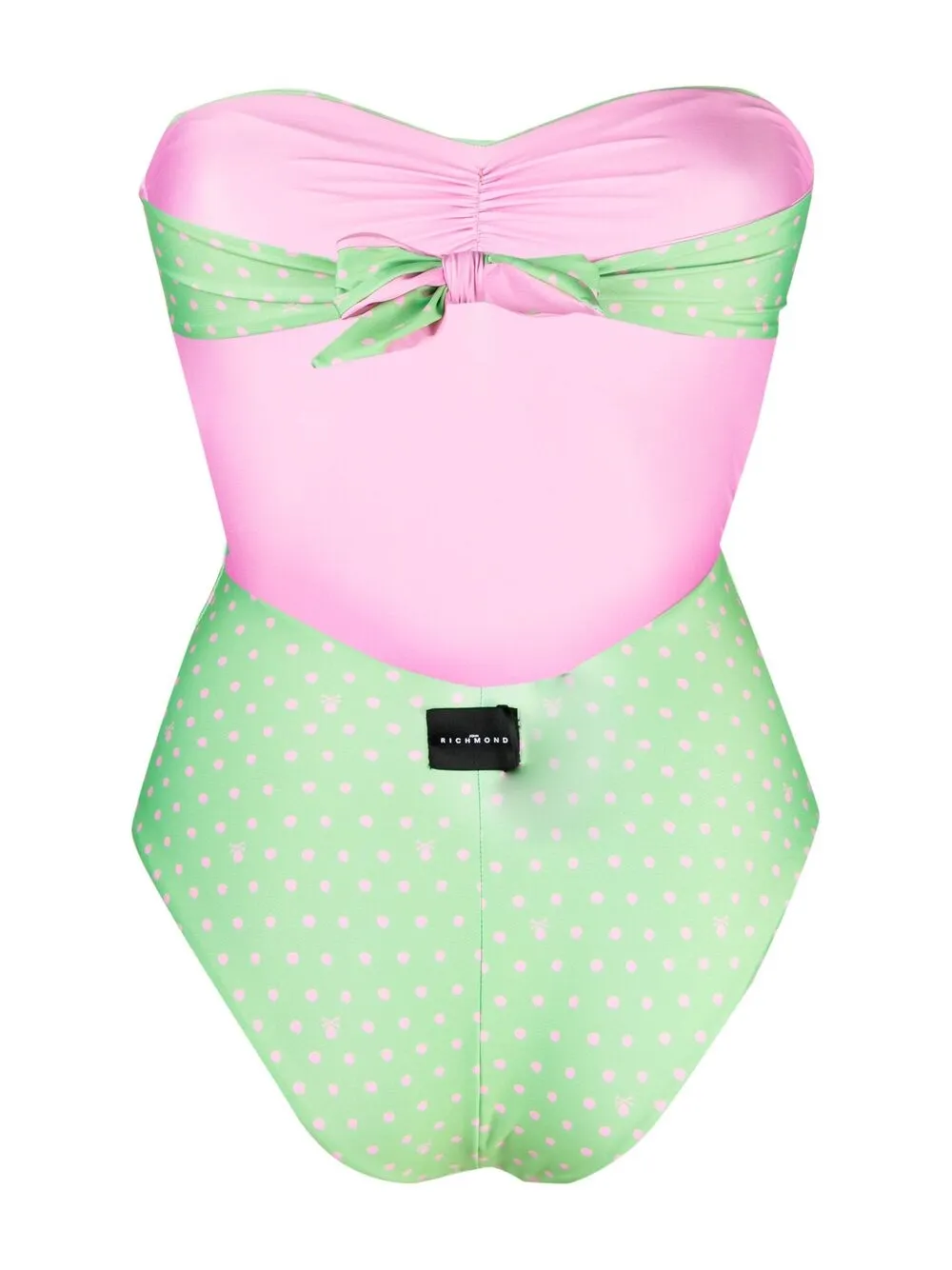 фото John richmond двусторонний купальник в горох