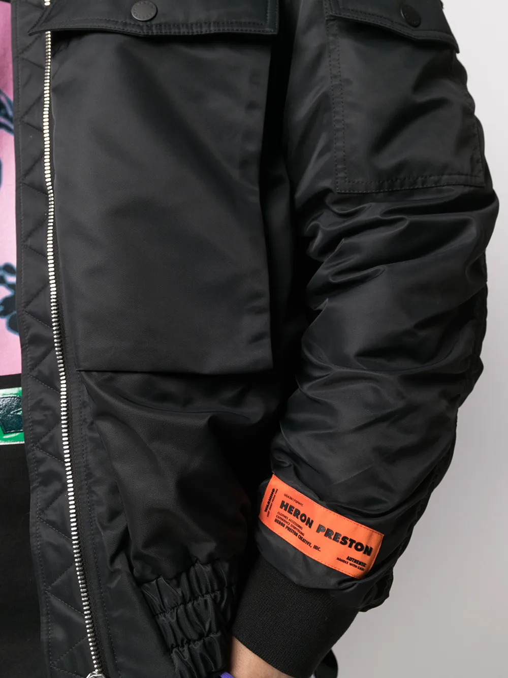 фото Heron preston бомбер с нашивкой-логотипом