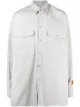 Image 1 of Heron Preston logo-patch cotton shirt
