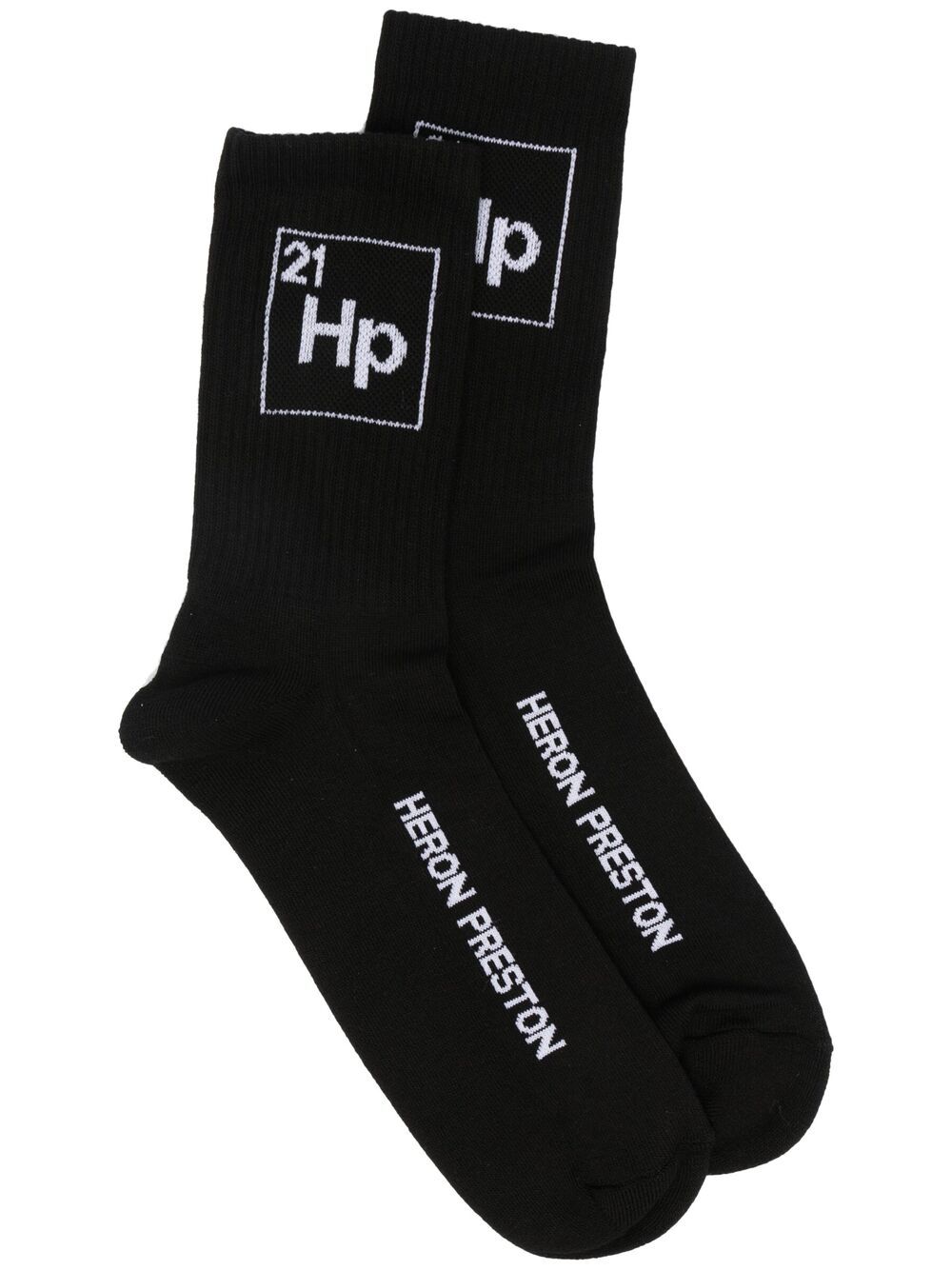 фото Heron preston hp periodic long socks black white