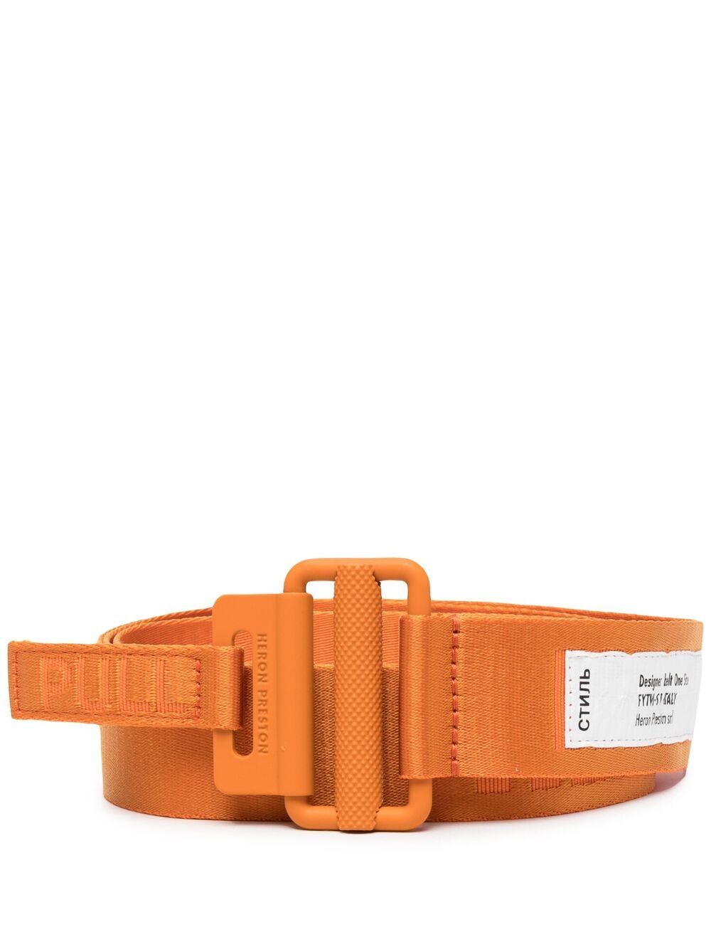 фото Heron preston tape belt 4cm classic buckle orange oran