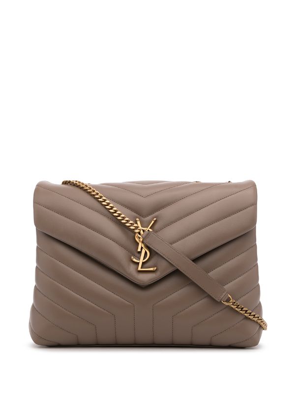 Quilted Clear Bag, Taupe