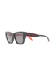 Image 2 of Alexander McQueen Eyewear Selvedge cat-eye frame sunglasses