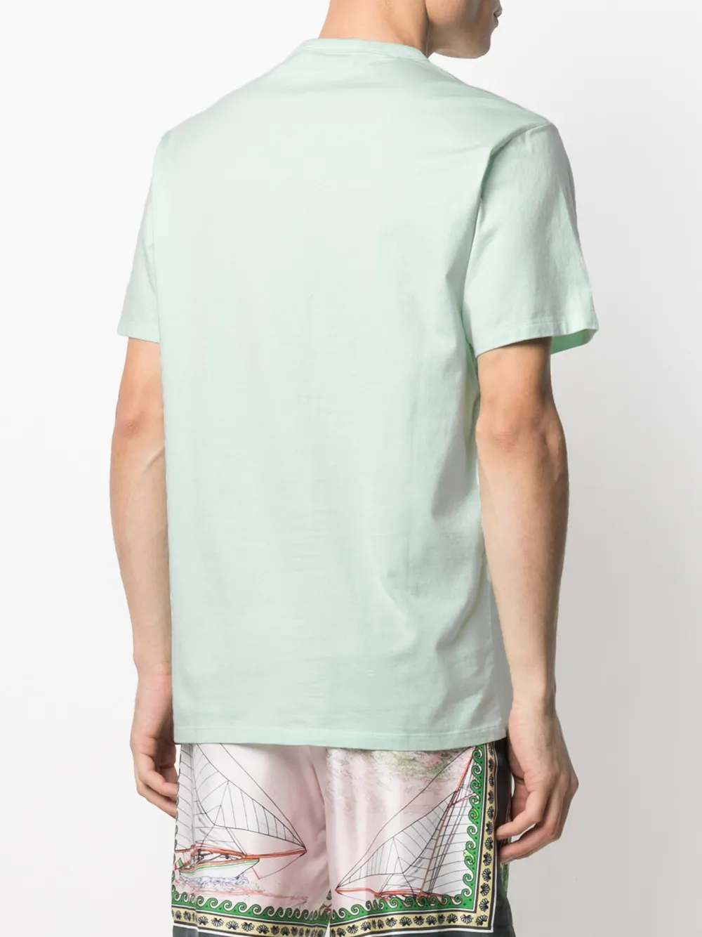 фото Maison kitsuné футболка с вышитым логотипом