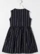 Image 2 of Il Gufo floral-detail pinstriped dress