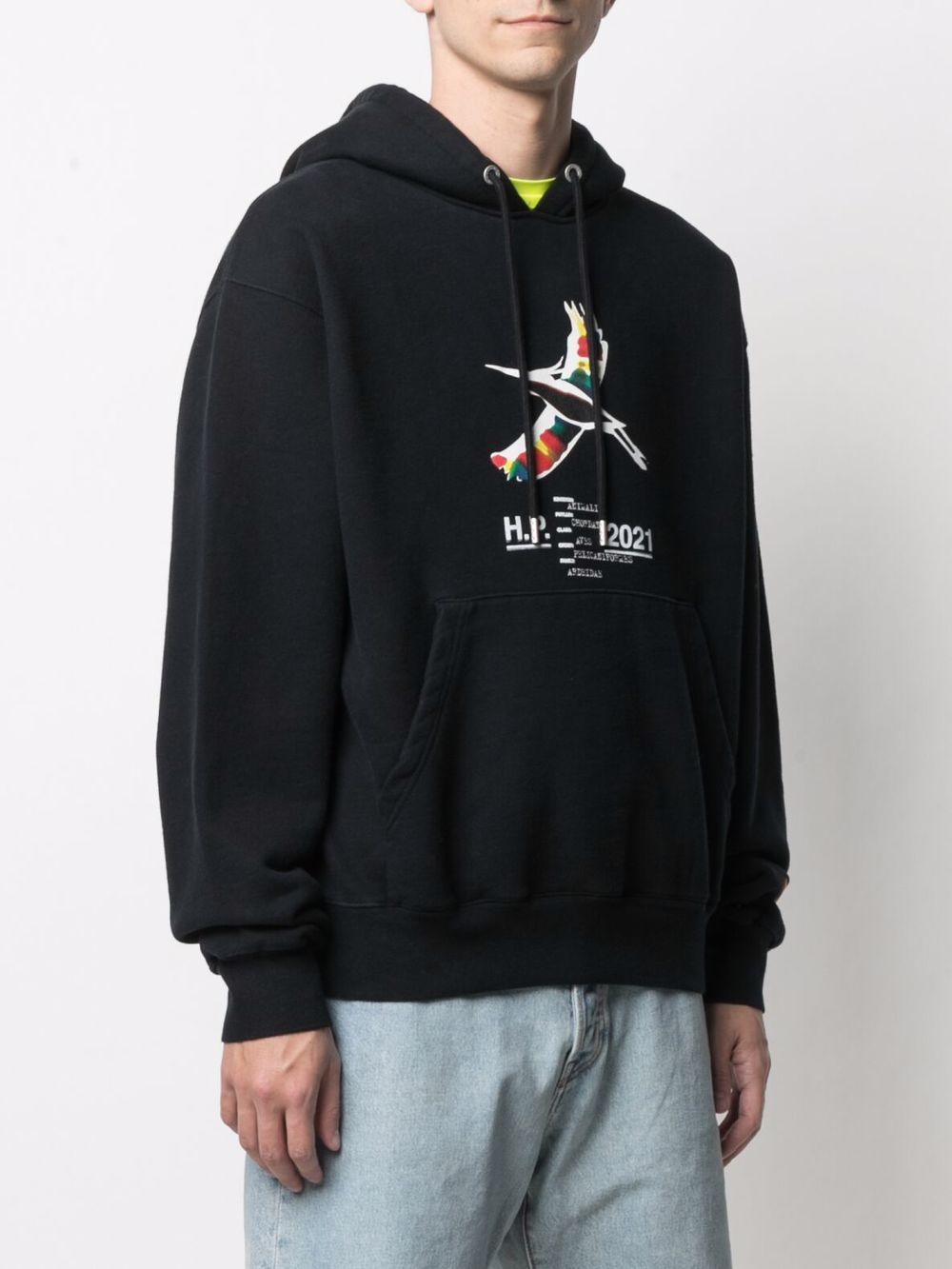 Heron Preston Rainbow Logo Hoodie - Farfetch