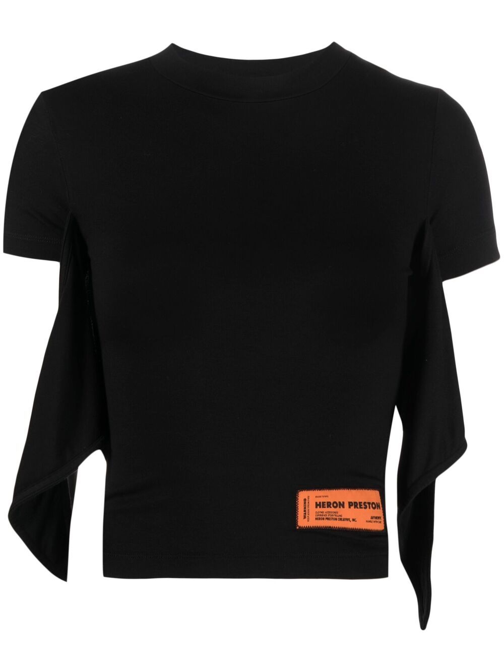 фото Heron preston ss baby tee knot warped black white