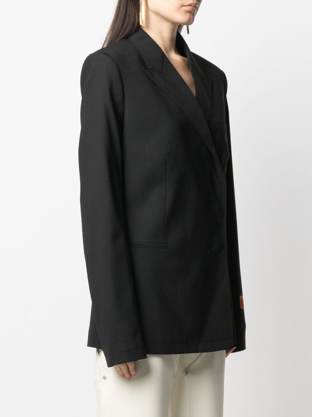 фото Heron preston tailoring open back blazer black