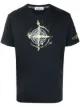 Image 1 of Stone Island logo print short-sleeved T-shirt