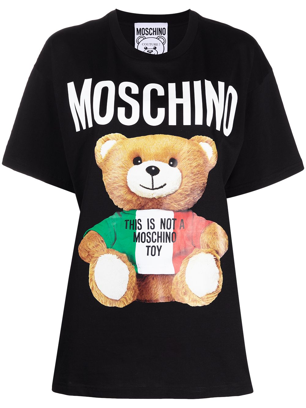 фото Moschino футболка оверсайз с принтом teddy