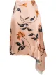 Image 1 of Marni floral-print satin skirt