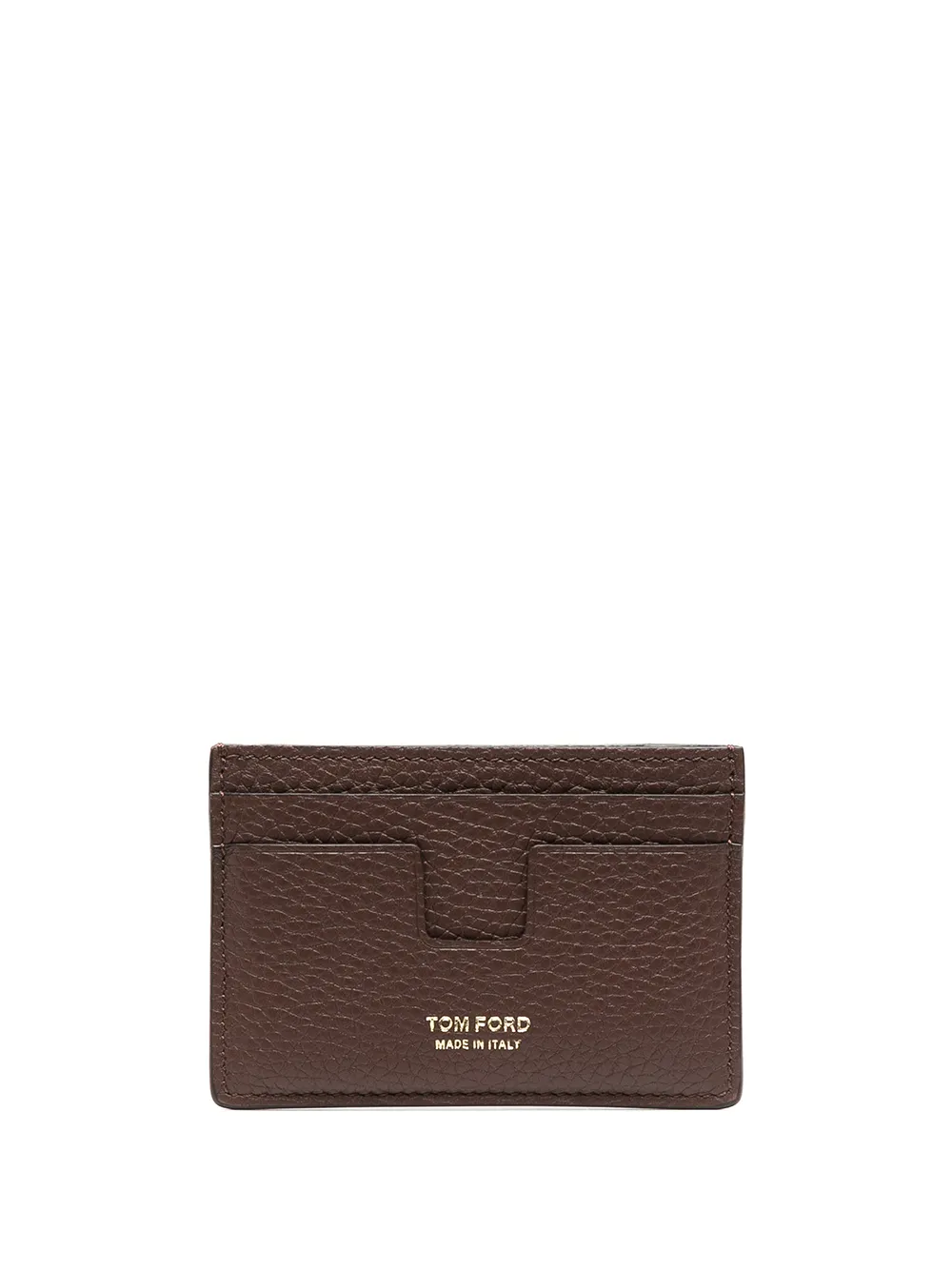 

TOM FORD embossed-logo cardholder - Brown