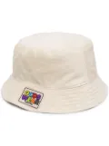 GCDS logo patch terry-cloth bucket hat - Neutrals