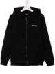 Image 1 of Neil Barrett Kids TEEN Star Bolt print zip-up hoodie