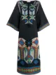 Imagen 1 de Tory Burch vestido estilo caftán bordado