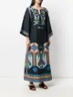 Tory Burch vestido estilo caftán bordado