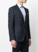 BOSS check-pattern single-breasted blazer