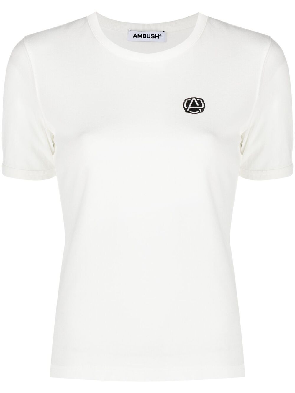 

AMBUSH logo patch crew-neck T-shirt - Neutrals