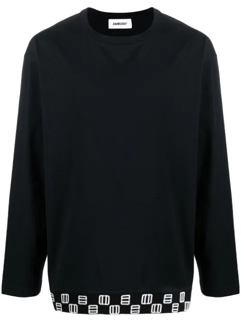AMBUSH logo-print long-sleeved T-shirt