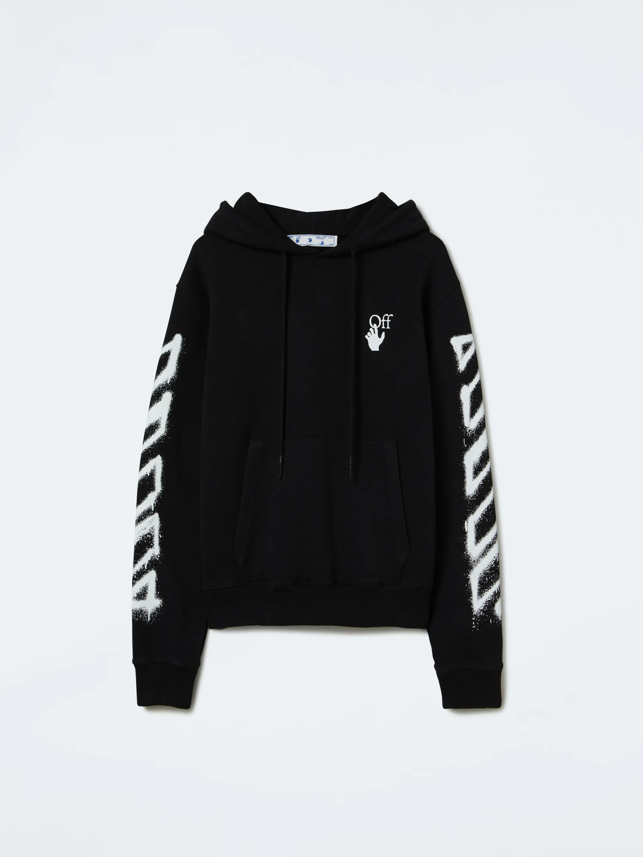 BLACK SPRAY MARKER HOODIE | Off-White 