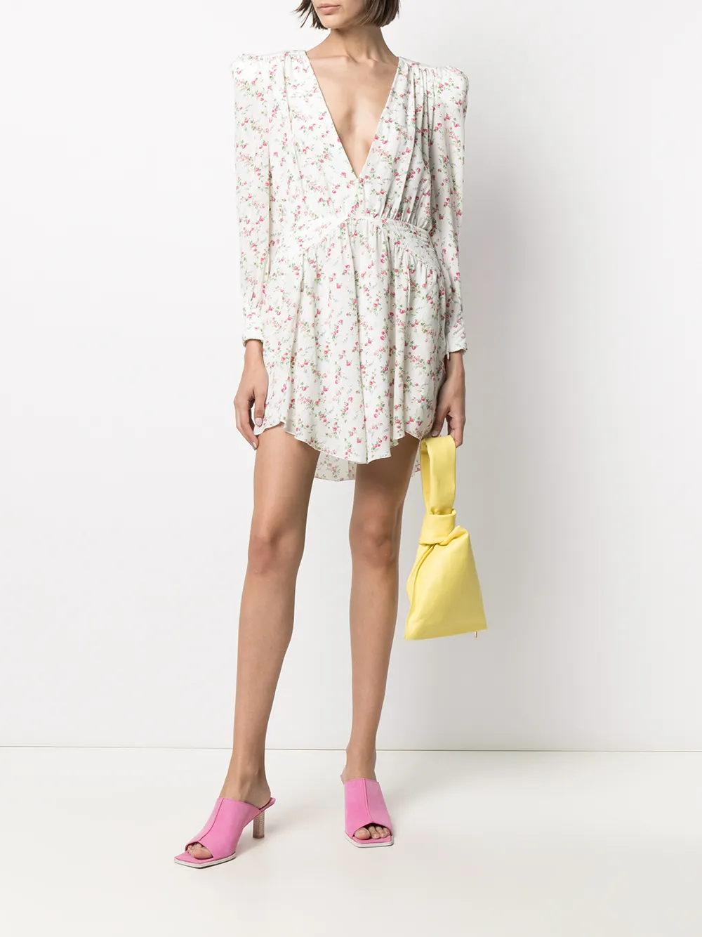 Philosophy Di Lorenzo Serafini Jurk met bloemenprint - Wit