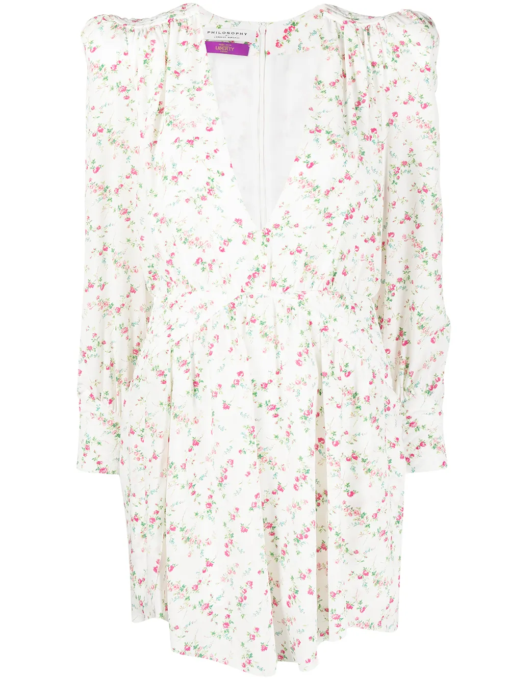 Philosophy Di Lorenzo Serafini floral-print flared silk dress · 44