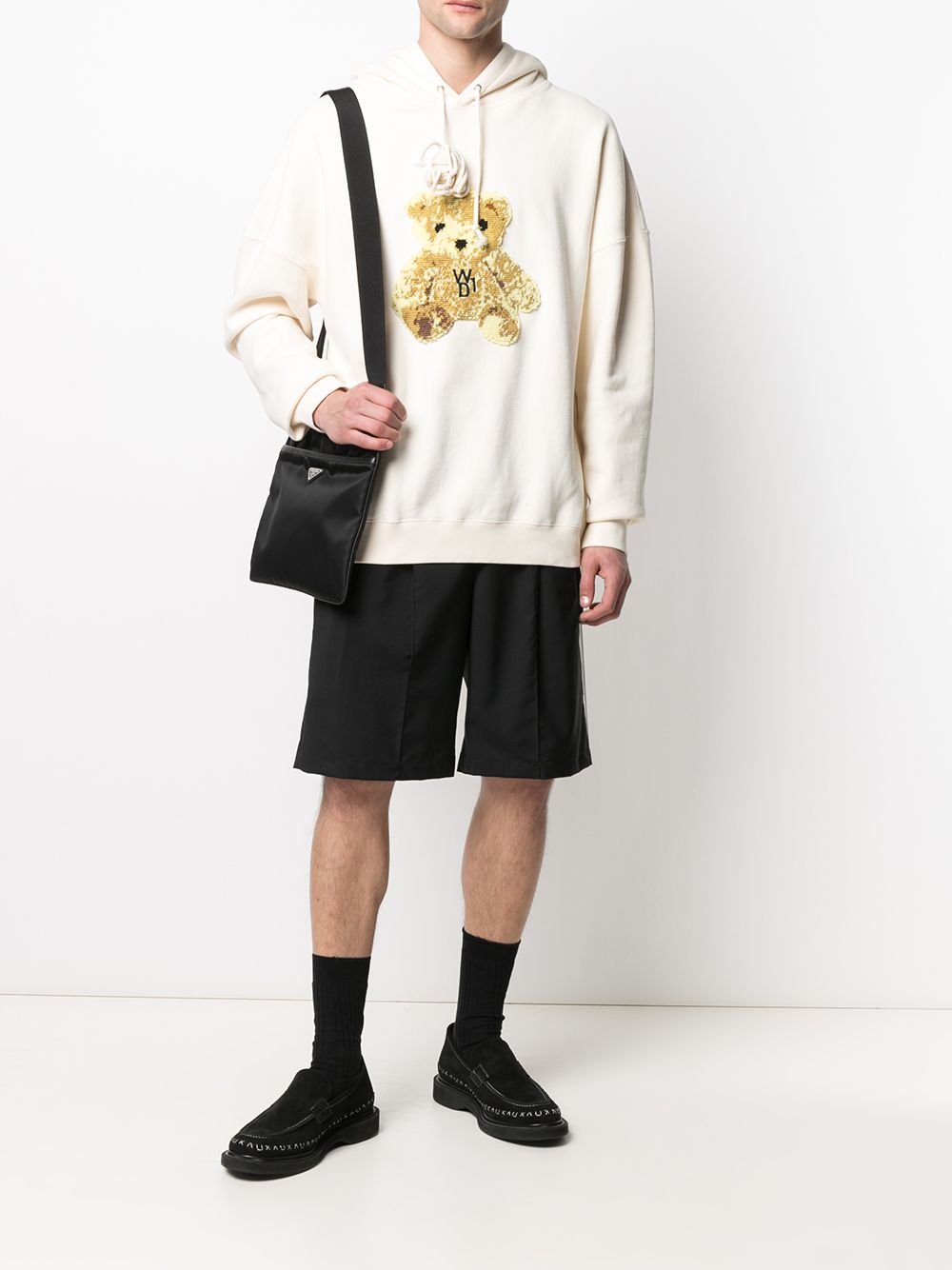 We11done Teddy Bear Patch Hoodie - Farfetch