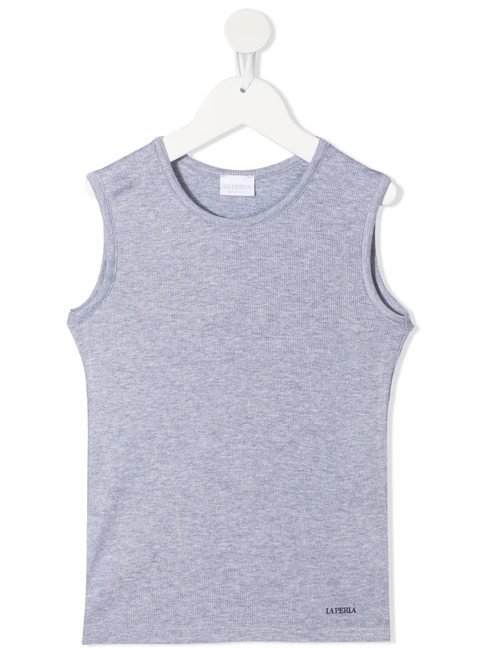 

La Perla Kids camiseta de canalé - Gris