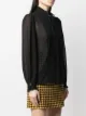 Elisabetta Franchi ruffle collar lace panel blouse