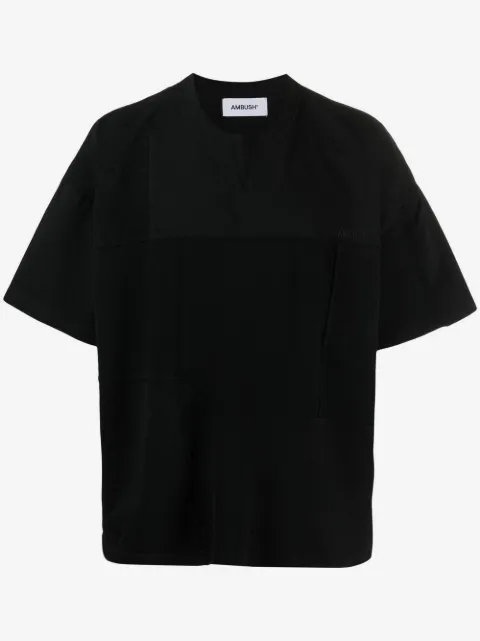 AMBUSH logo-embroidered cotton T-shirt