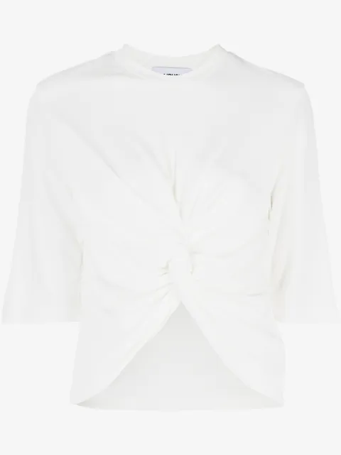 AMBUSH playera con detalle de nudo