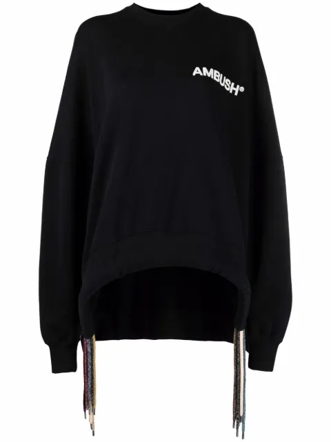 AMBUSH sudadera con detalles de cordones
