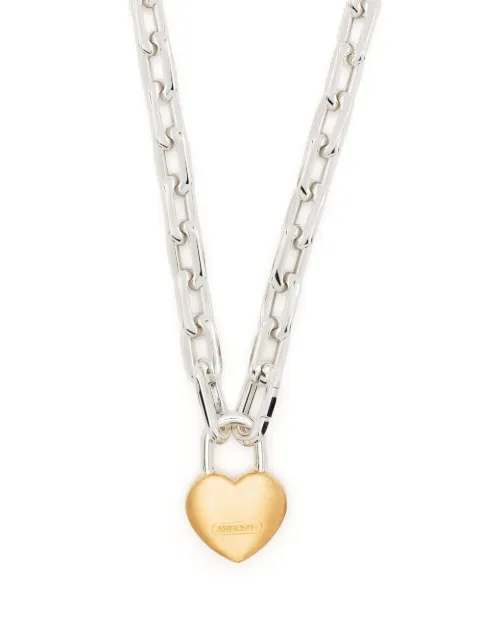 AMBUSH collar con dije Padlock Heart pequeño