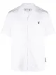 Image 1 of Off-White logo-print short-sleeve shirt