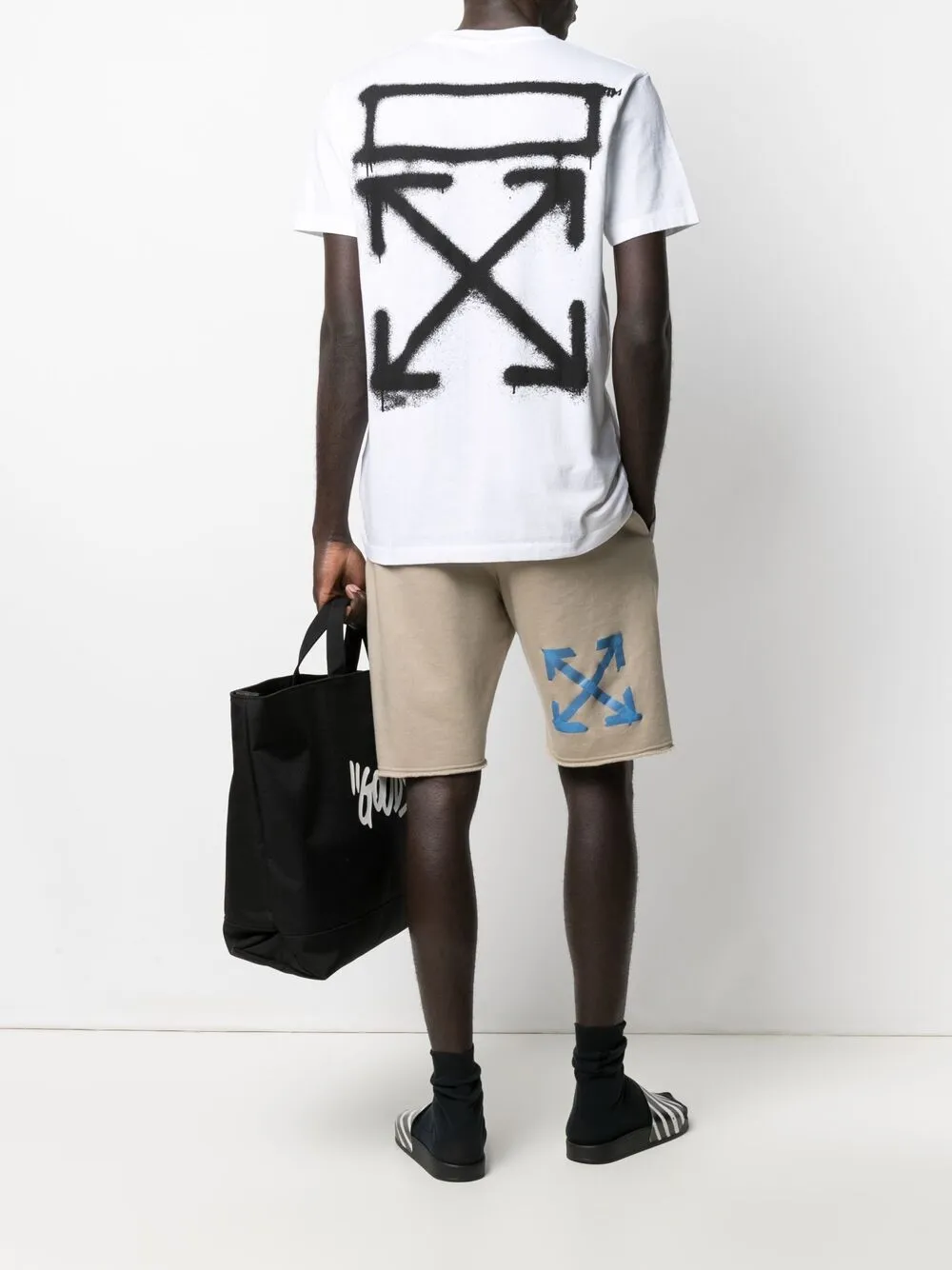 Image 2 of Off-White spray-print cotton T-shirt