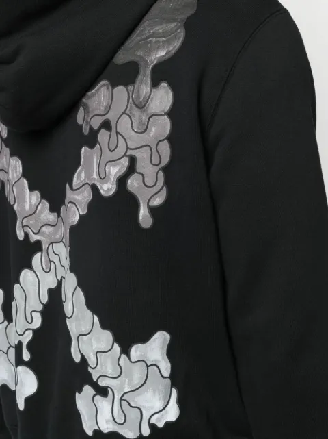 off white marker slim hoodie